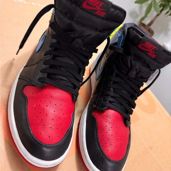 Nike Air Men's Black, Red, and Blue Sneakers - Picture 16 of 16